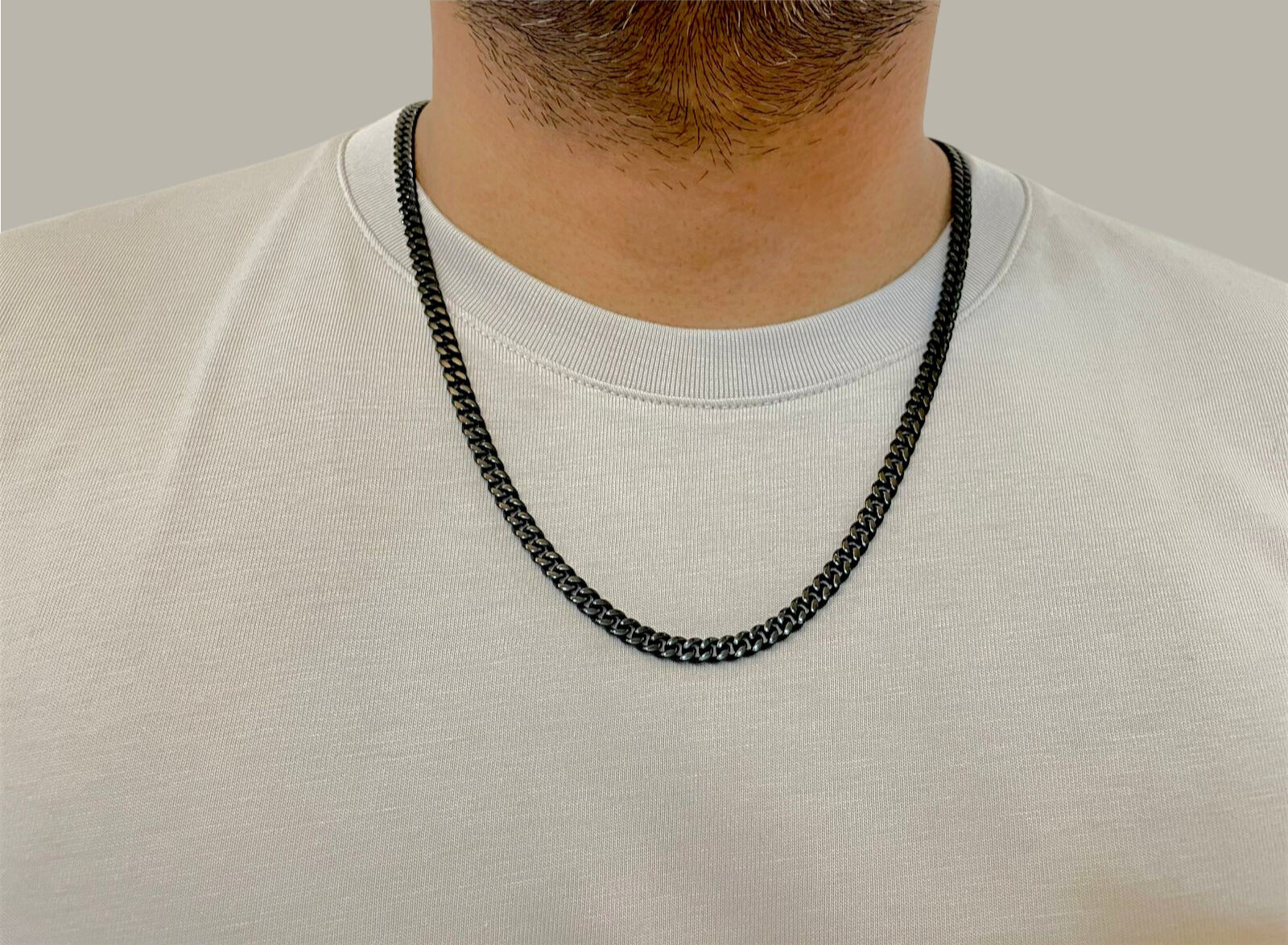 Cuban Chain (Black) 5mm