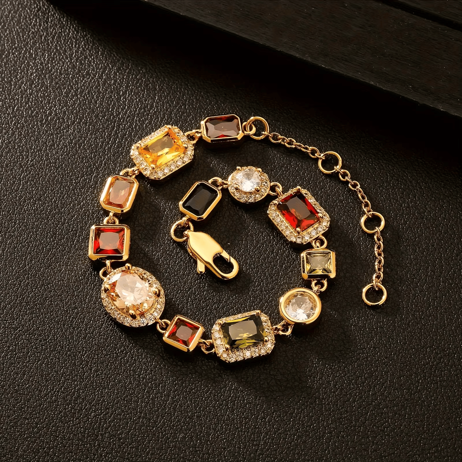 Gemstone Bracelet (Gold)