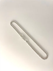 Miami Cuban Link Chain Bracelet (Sterling Silver) 3mm