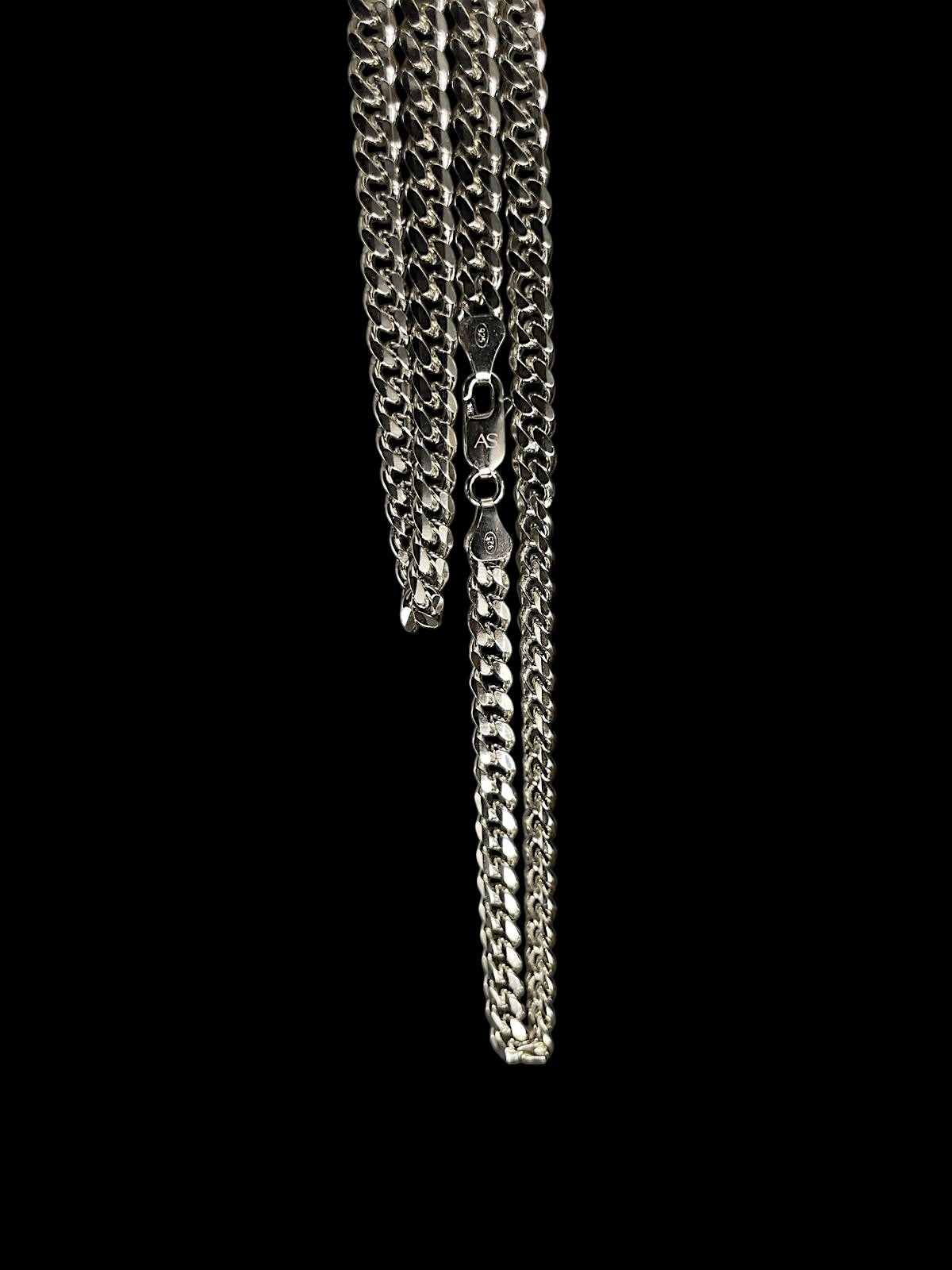 Miami Cuban Link Chain (Sterling Silver) 5mm