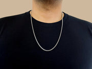 Rounded Box Chain (Silver) 3mm