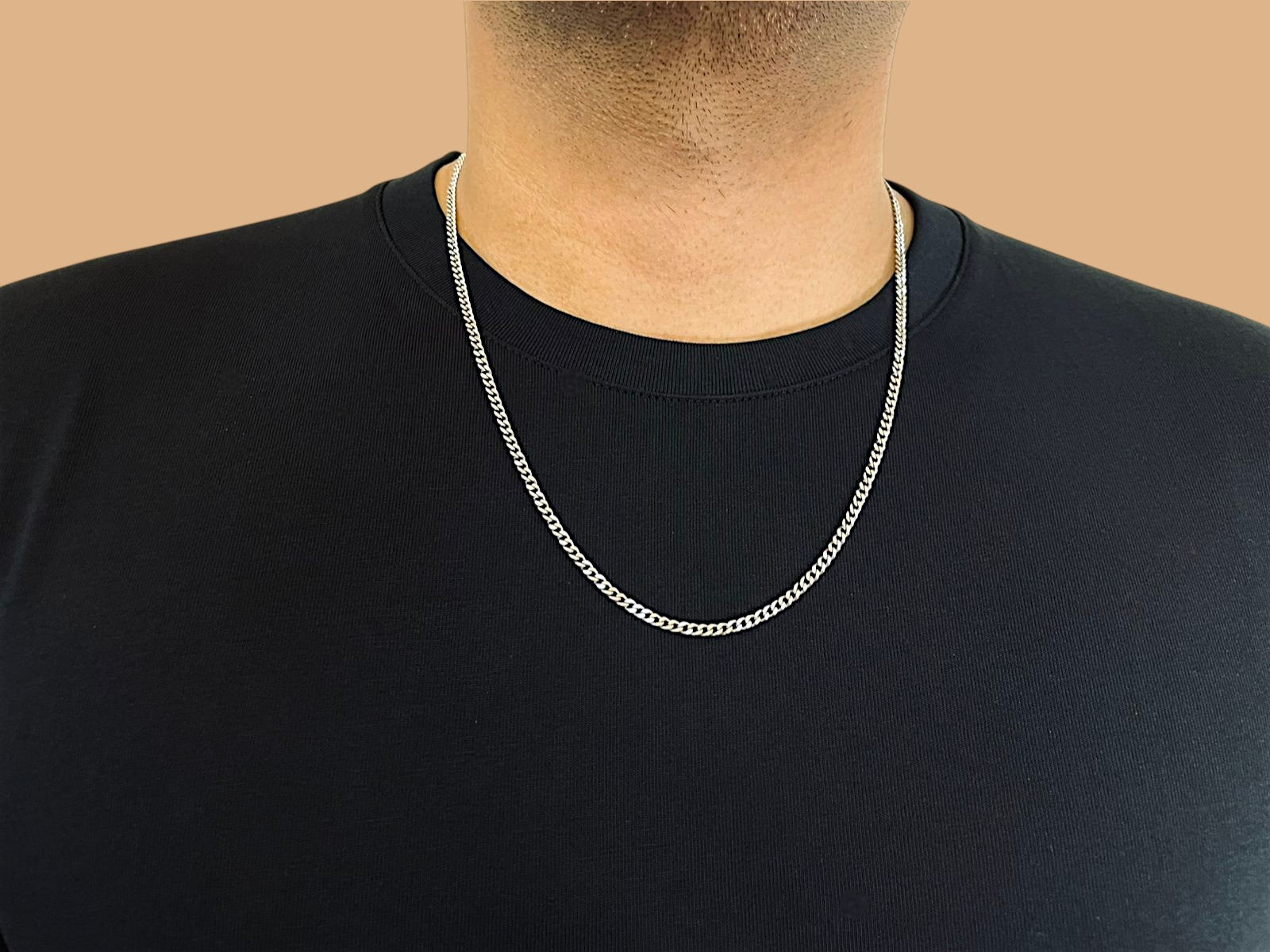 Cuban Chain (Silver) 3mm