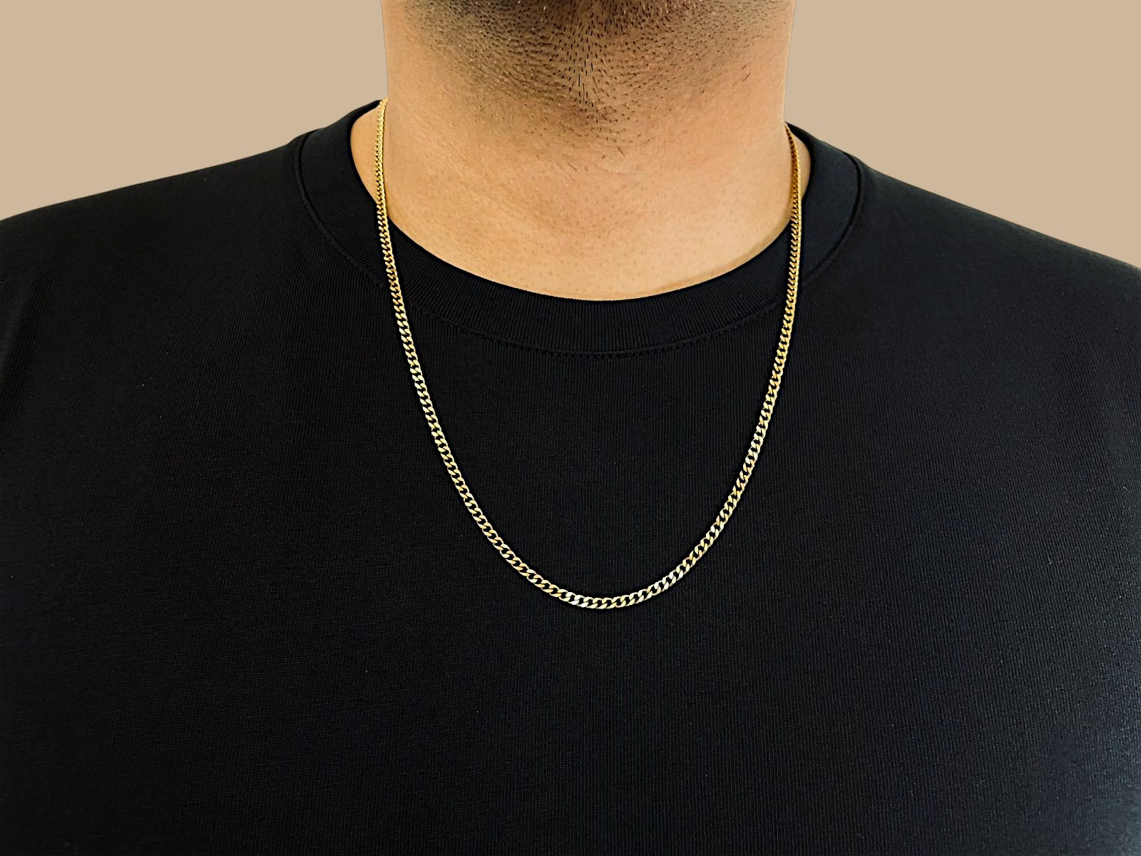 Cuban Chain (Gold) 3mm