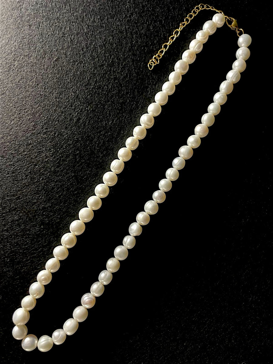 Pearl Necklace (Gold)