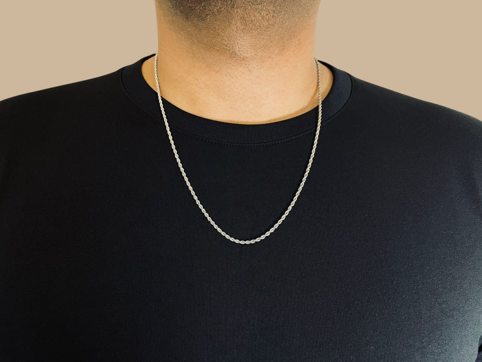 Rope Chain (Silver) 2mm