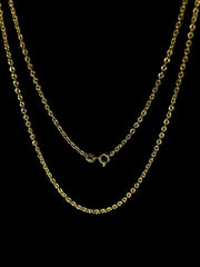 Sunburst Chain 2.1mm (Gold) (925 Sterling Silver)