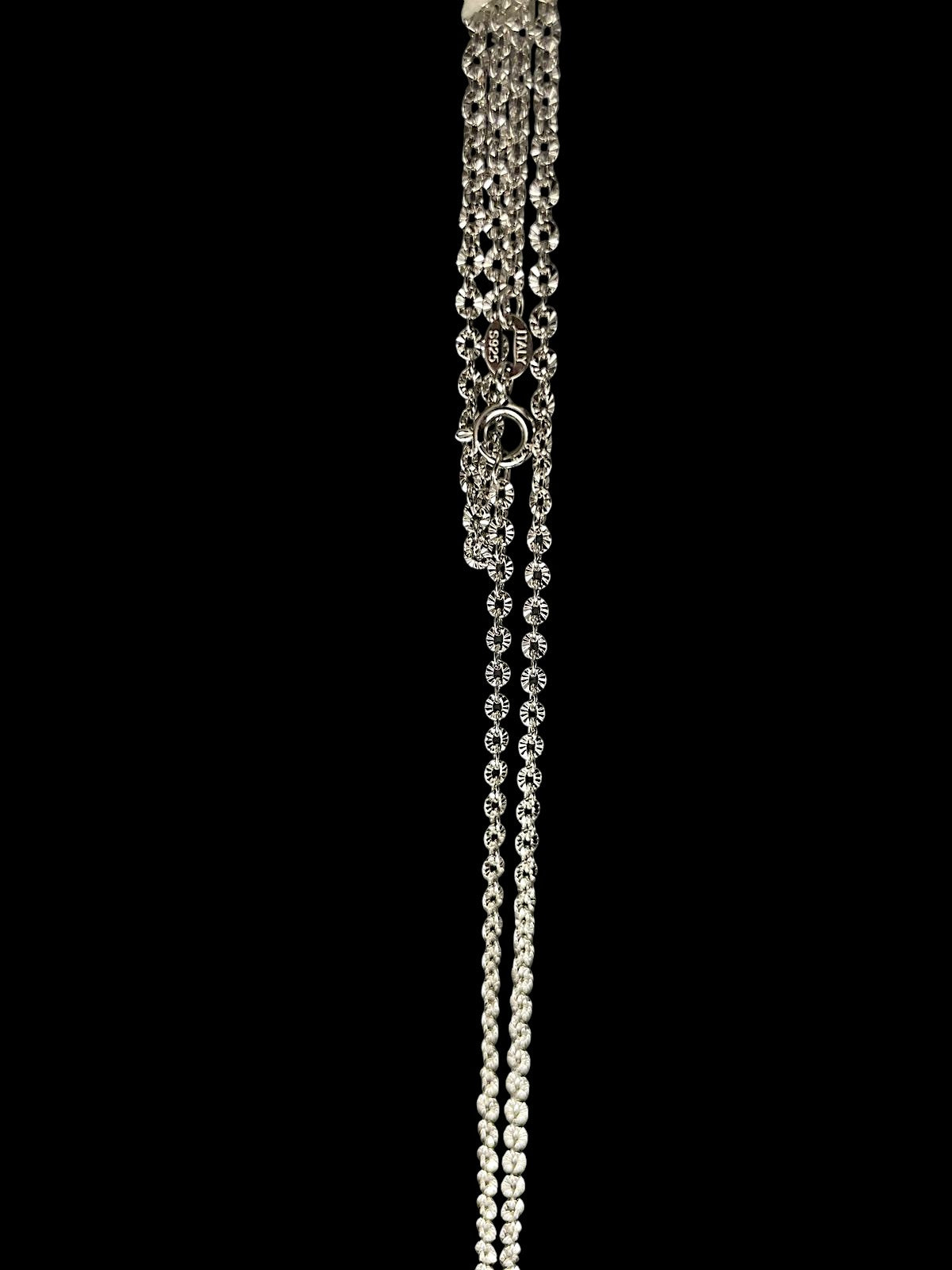 Sunburst Chain 2.1mm (Silver) (925 Sterling Silver)
